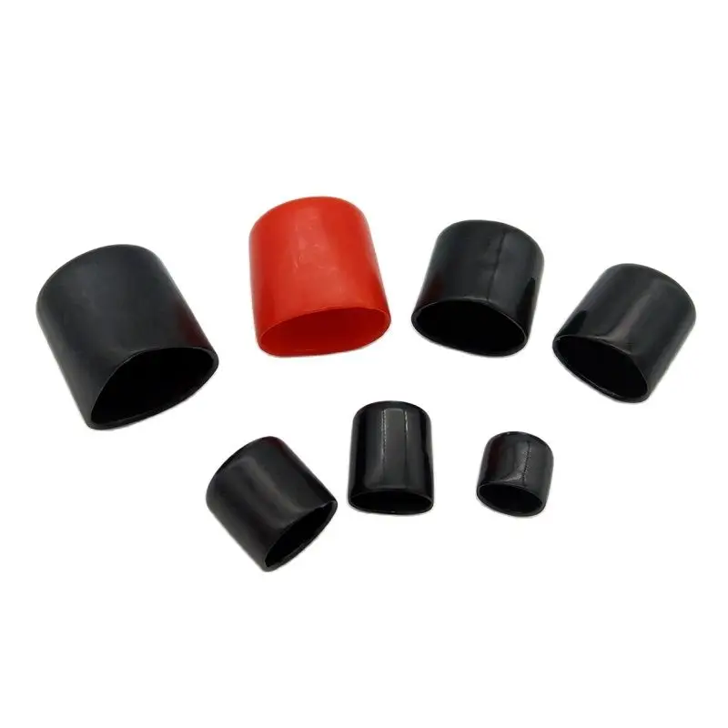 14mm 17mm 20mm 22mm 25mm 28mm 30mm Inner Diameter Protective Cover Rubber Covers Dust Cap For Connector Metal Tubes 50pcs/lot