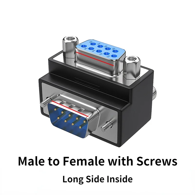 Адаптеры DB9, 9-контактные разъемы типа L с последовательным портом RS232 COM D-Sub 9
