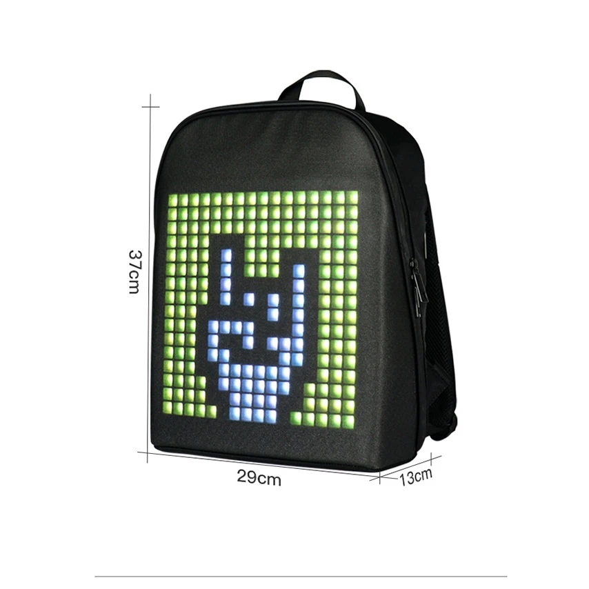 LED Advertising Backpack Lighting Outdoor Sport Advertising Machine Shoulderbag With LED Display Fans Fashion Idol Support Bag