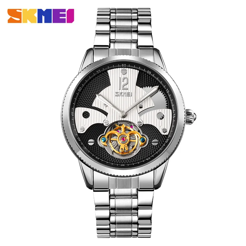 SKMEI Mechanical Watches Mens 2020 Luxury Waterproof Clock Fashion Classic Automatic  Wristwatch Male reloj hombre 9205