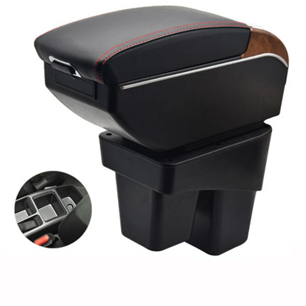 

For Honda Fit Jazz 3rd Generation Armrest Box Elbow Rest Center Console Storage with Phone Charging USB Interface Cup Holder