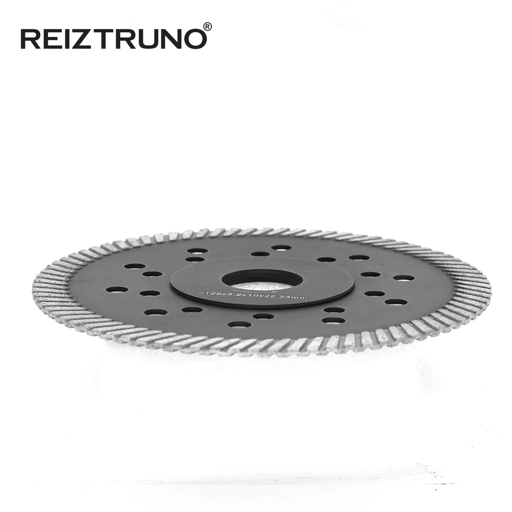 REIZTRUNO 125mm Diamond Saw Blade 5-inch Turbo rim Blade for concrete granite cutting tools with Reinforced central core