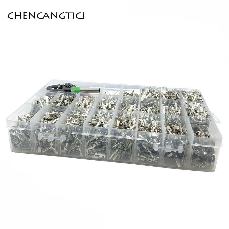 Caja de terminales de cable de prensado automático con herramienta de extracción de Pin para VW Tyco AMP Boschs FCI Deutsch, macho y hembra,