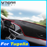 Vtear Dashboard Mat Anti-Slip Cover Pad Auto Interior Accessories Anti-UV Protection Carpet For Geely Tugella Xingyue FY11 2023