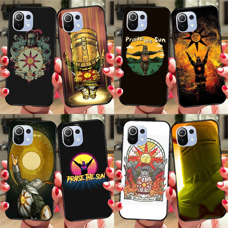 Praise the Sun Dark Souls Funda For POCO F5 X3 X4 X5 Pro F4 GT C40 F3 Case For Xiaomi 11T 12T Pro 12 X 13 Lite Cover