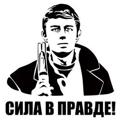 CK20985# СИЛА В ПРАВДЕ Vinyl Car Sticker Waterproof Car Decal Stickers on Car Truck Bumper Rear Window