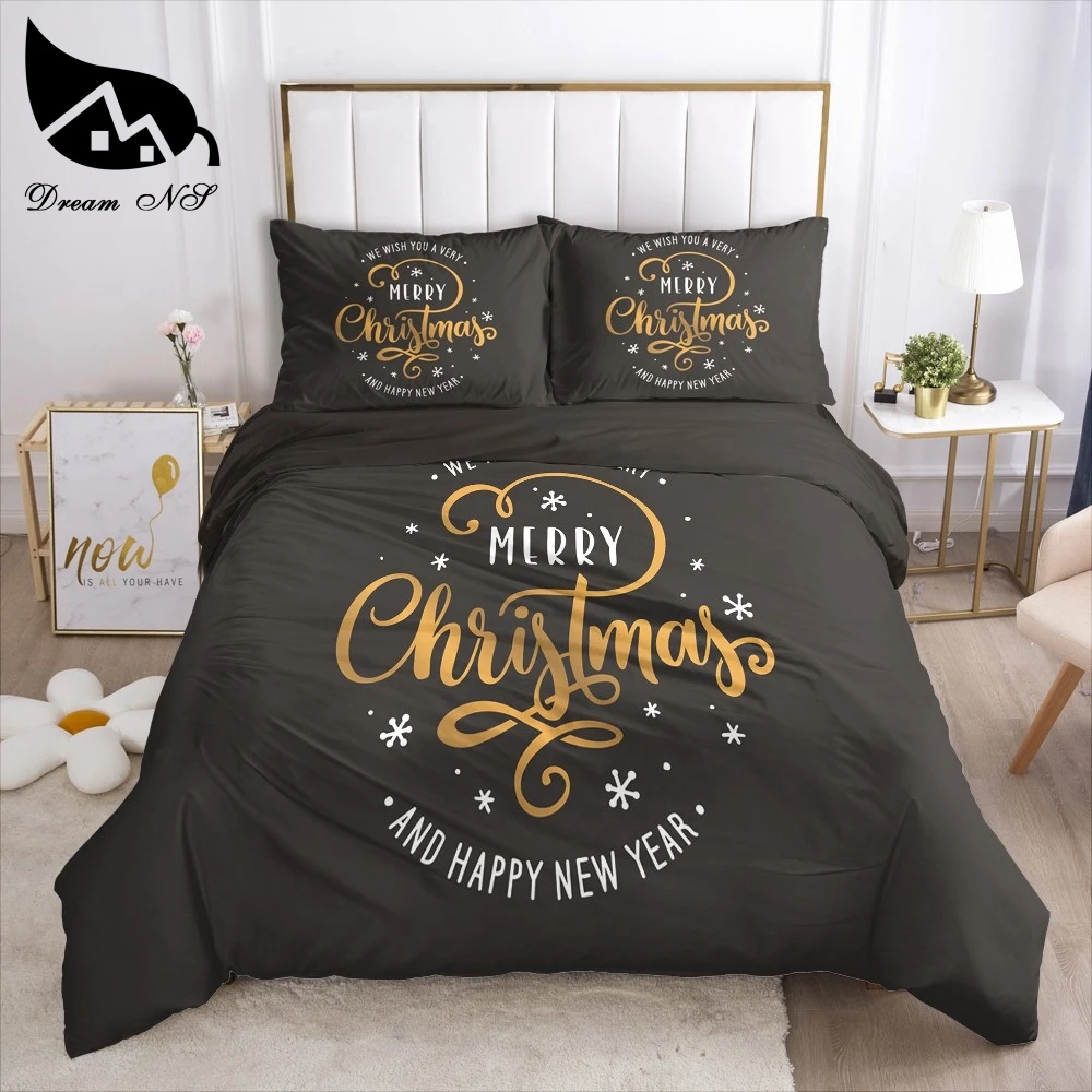 Dream NS Red Christmas Bedding set Queen Bedding Home Textiles Set Bedclothes Santa duvet cover set juego de cama