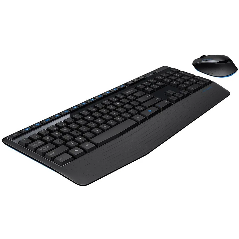 Logitech MK345 Wireless Keyboard Mouse Combos For PC Laptop Optical Ergonomic Mice Full Size Keyboard Combos Splash-Proof Office