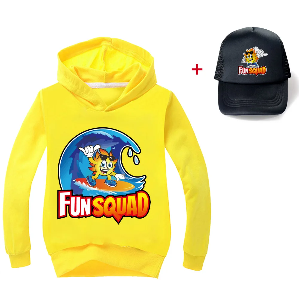 Fun Squad game Clothes Fall Outfits Baby Girl Boys Long Sleeve Tops Grils Clothing Big Kids Tshirt Sweatshirt Baseball Cap image 3