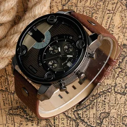 2023 new men's watch luxury brand leather strap quartz watch men's sports watch fashion men's watch clock gift for boyfriend