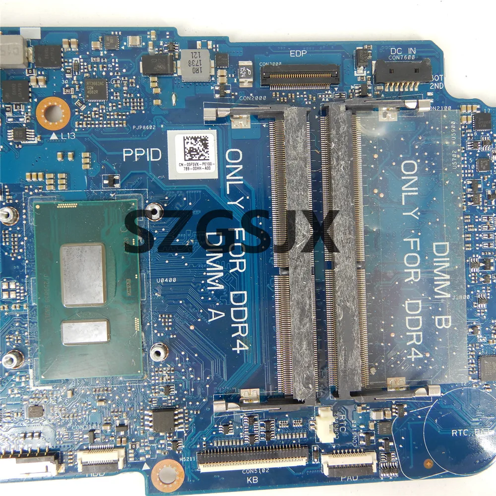 For DELL 5471 CN-05F5VX Laptop Motherboard ARMANI13 With SR3LC I7-8550U CPU 216-0889004 100% working well