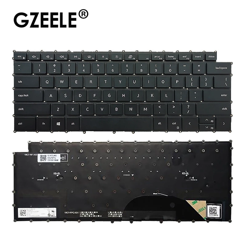 NEW US/RU Laptop Keyboard FOR Dell XPS 15 9500 9510 9520 Precision 5560 5760 5750 5550 17 9700 9710 9720 P91F P92F backlit