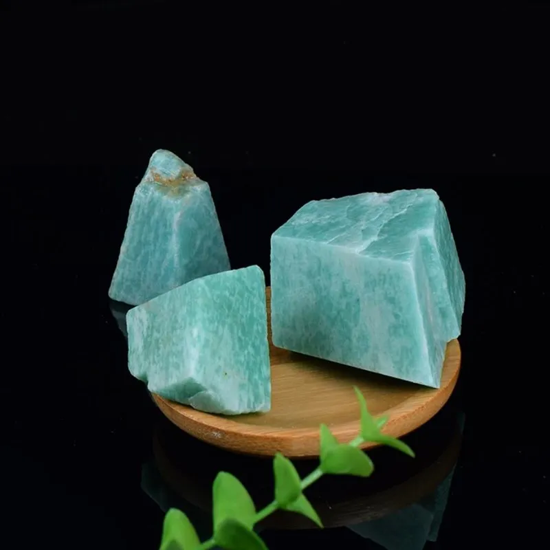 Amazonite raw rough stone natural gemstones mineral crystals quartz healing rocks bonsais naturales home decor