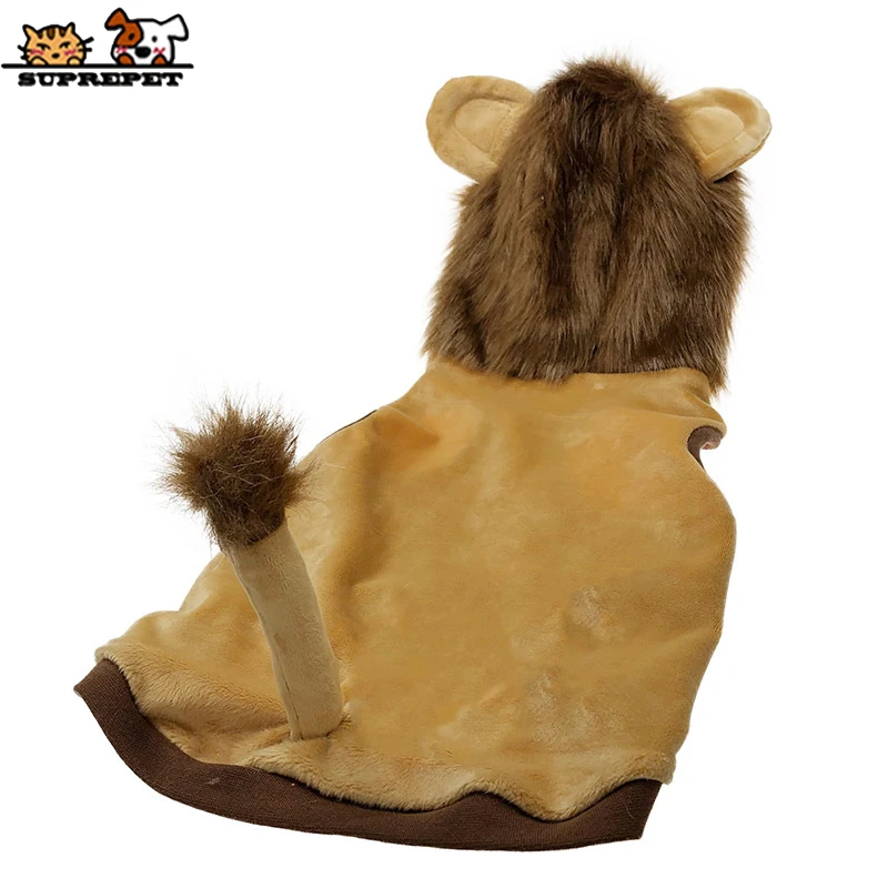 Imagem -05 - Preupet Bonito Cão de Estimação Roupas para Bulldog Francês Cosplay Leão Cão Gato Traje Moda Cachorro Roupas Cão dos Desenhos Animados Cão Pug