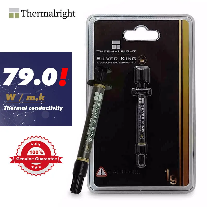 Thermalright Silver King High-Performance Thermal Grease 79(W/M-K) Liquid Metal Heat Dissipation Essential for perfect Heat