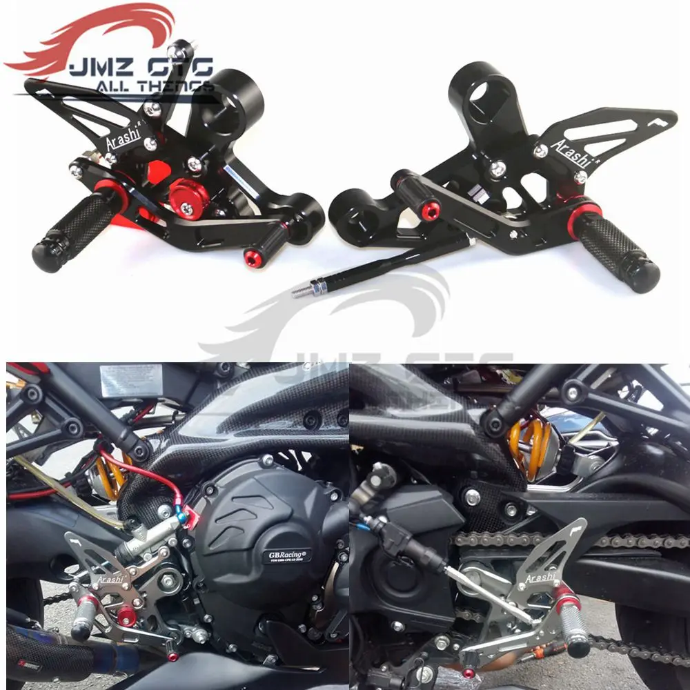 Motorcycle CNC Adjustable Rear Set Rearsets Footrest Foot Rest For  Yamaha MT-09 2014 2015 2016 2017-2018-2019-2020