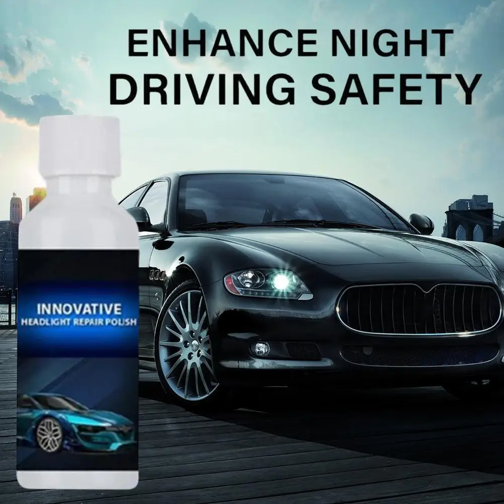 20ml Headlight Renewal Polish Restorative Liquid Removing Cleaners Portable Car Headlight Repair Polish Liquid Cleaners