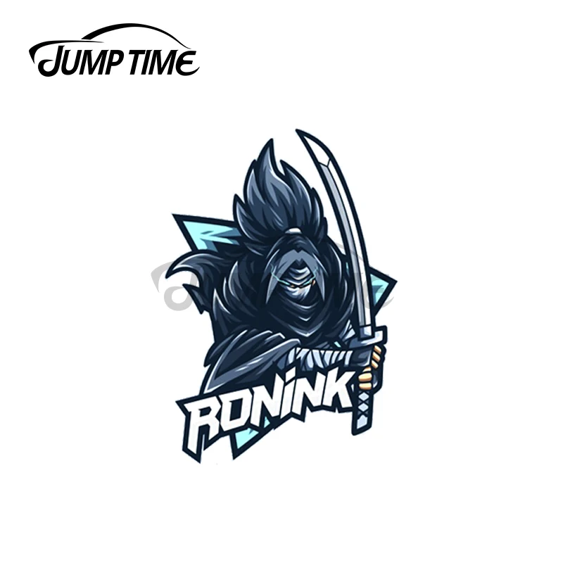 Jump Time 13 x 12cm For RoninK Stream Logo Creative Car Sticker Bumper Window Decal Suitable for All Types of Vehicles