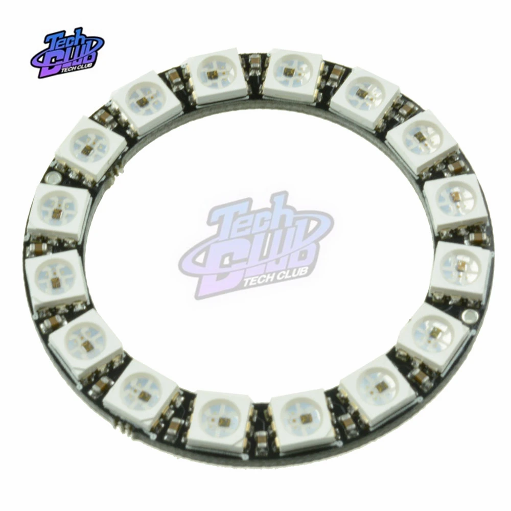 400hz DC 5V WS2812B Individually Addressable Pixel Ring 8 16 24 35 45 LEDs WS2812 Built-in IC 5050 RGB LED Ring Module Led Strip