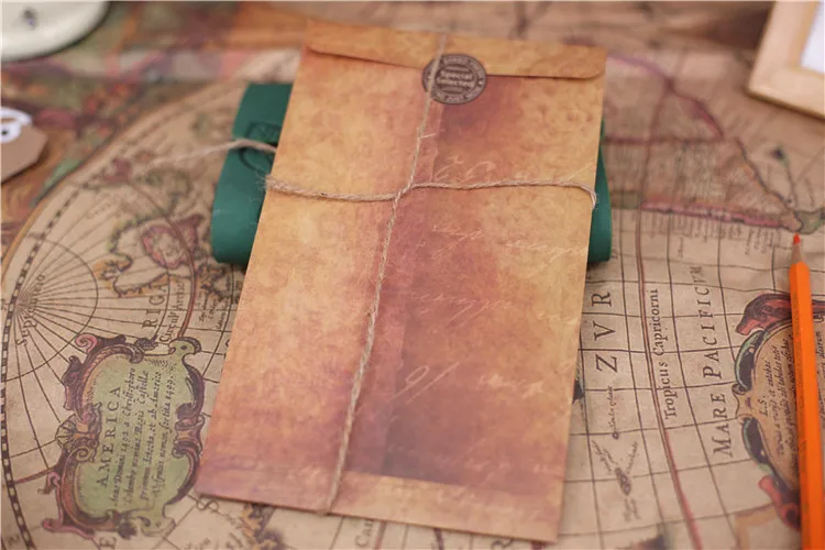 10pcs/lot retro kraft envelope set creative business envelopes vintage wedding paper mail Invitation Scrapbooking Gift