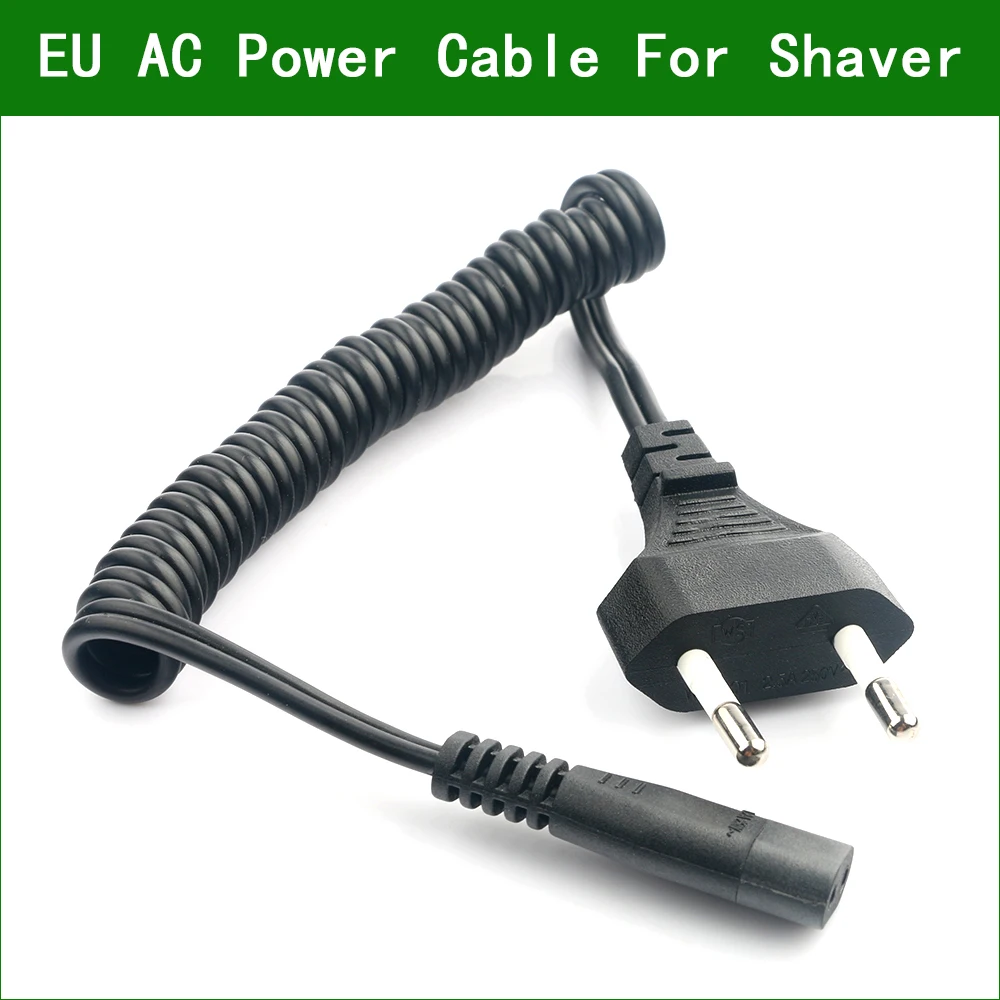 New EU Plug Charger Power Cord Adaptor For Philips Norelco shaver HQ6696  HQ460 HQ262 PQ215 PQ217 YQ6008 YQ6108 YQ6308 HQ6695