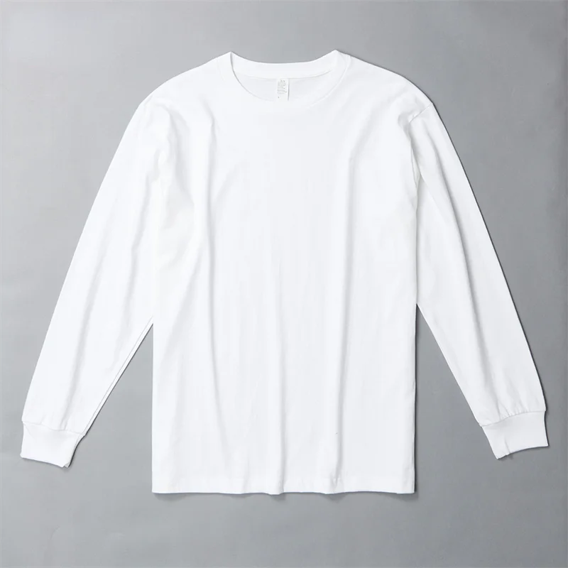 MRMT 2024 Brand New Men\'s Round Neck Solid Color Pullover Men\'s T shirt Oversized T shirt  Casual Mens Clothing Off White