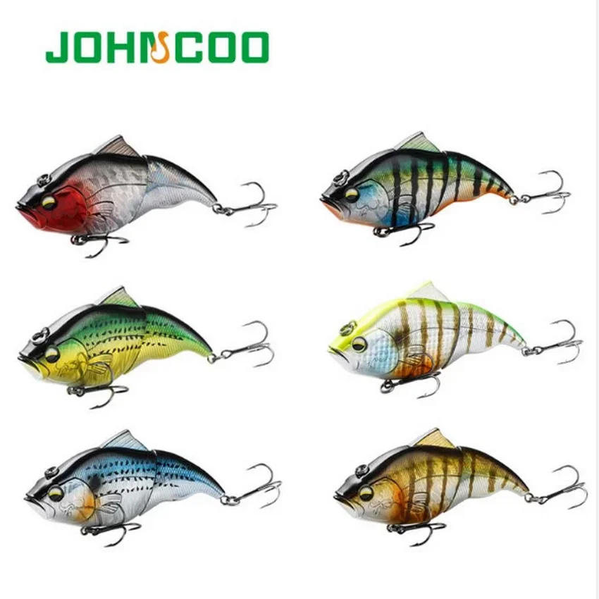 Vibration Fishing Lures 115mm Slow Sinking/Floating VIB Lipless Lure Hard Baits Crankbait Jointed Fishing Wobbler for Fishing