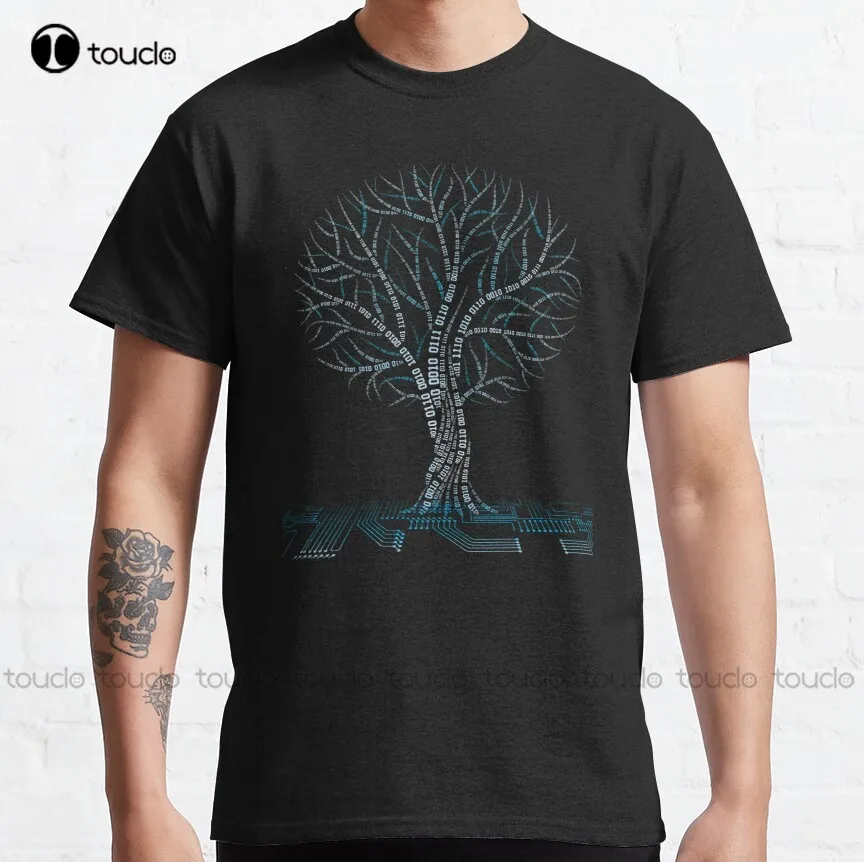 Cool Binary Tree Coding Computer Science T Shirts Gifts For Women Men Classic T-Shirt T-Shirt Custom Aldult Teen Unisex Xs-5Xl