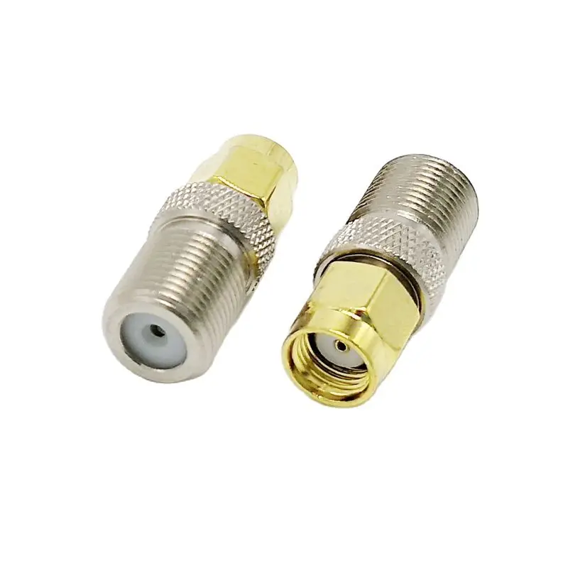 F Type Female Jack To SMA Female Plug Straight RF Coax Adapter F To SMA Connector Convertor 1Pcs