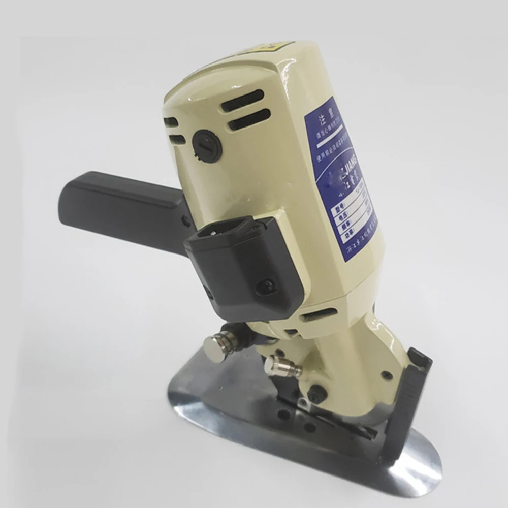 1Pcs YJ-110ประเภทไฟฟ้าเครื่องตัดผ้าตัดผ้ารอบมีดตัดไฟฟ้า Hand Push กรรไกร