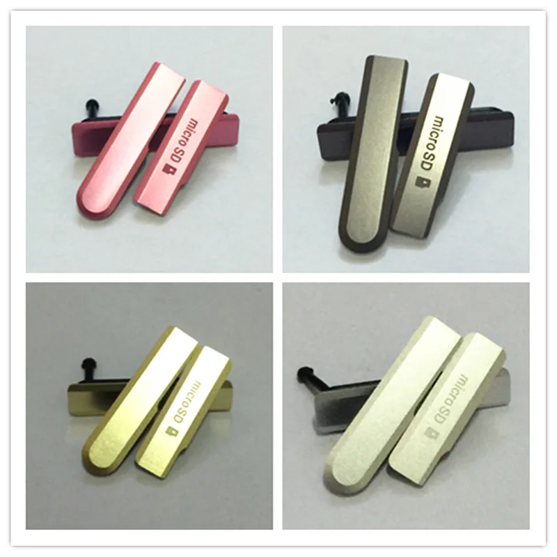 For Sony Xperia Z1 Compact Mini D5503 USB Charging Port Dust Plug Cover + Micro SD Port + SIM Card Port Slot Cover