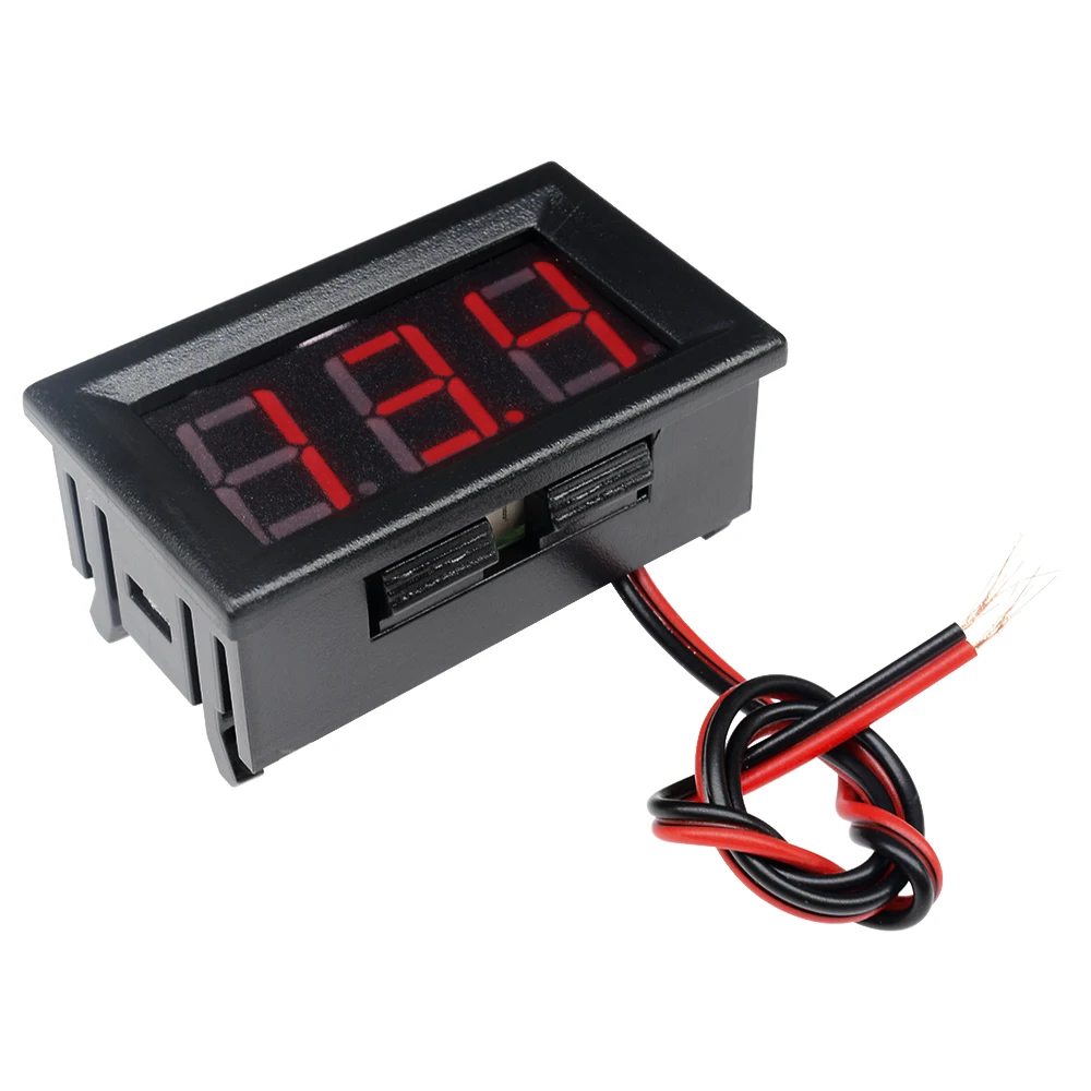 0.56 ''Kỹ Thuật Số Vôn Kế DC 4.5V Đến 30V Kỹ Thuật Số Vôn Kế Điện Áp Máy Đo Tốc Đỏ/Xanh Dương Cho 6V 12V Electromobile Xe Máy Ô Tô