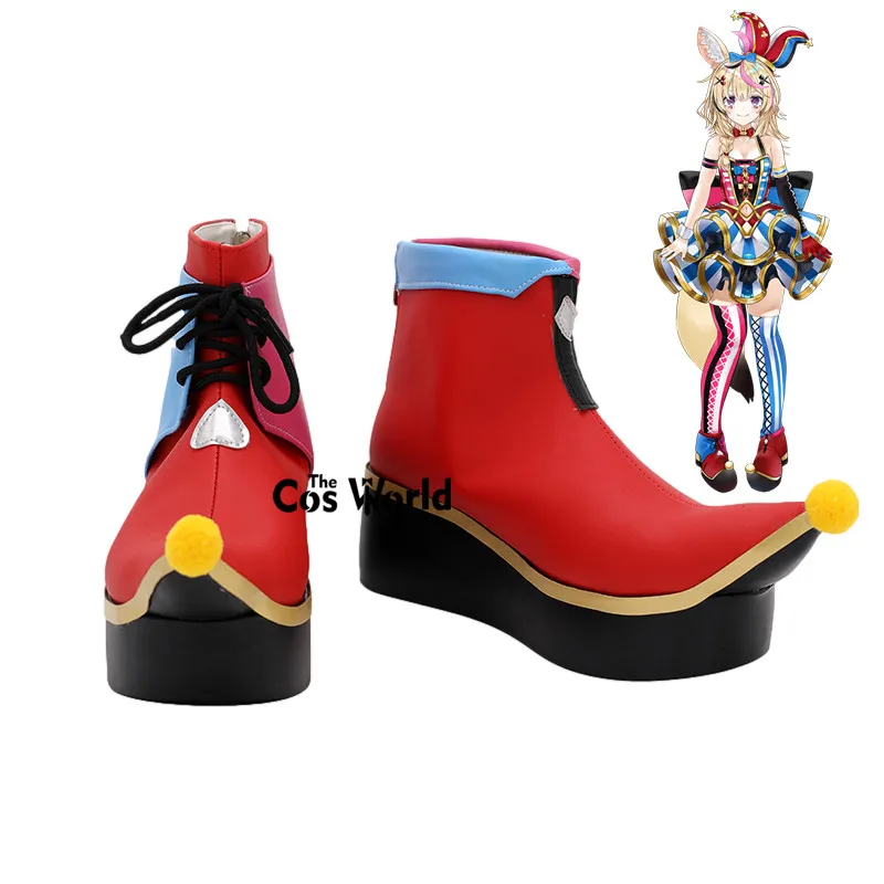 

YouTuber Japanese Virtual VTuber Hololive Omaru Polka Customize Cosplay Shoes Boots