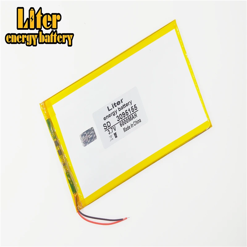 Dung Lượng Lớn 3.7 V 3095155 Pin Máy Tính Bảng 6000 Mah Mỗi Thương Hiệu Máy Tính Bảng Đa Năng Sạc Pin Lithium