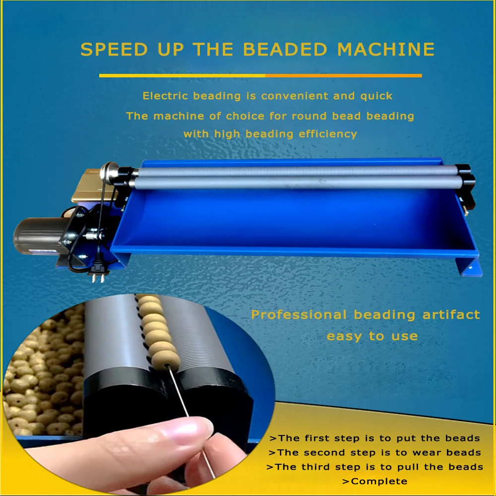 Auto Beading Threading Machine Round Bead Jade String Jewelry Making Tool Jewelry Processing Tool for Jeweler