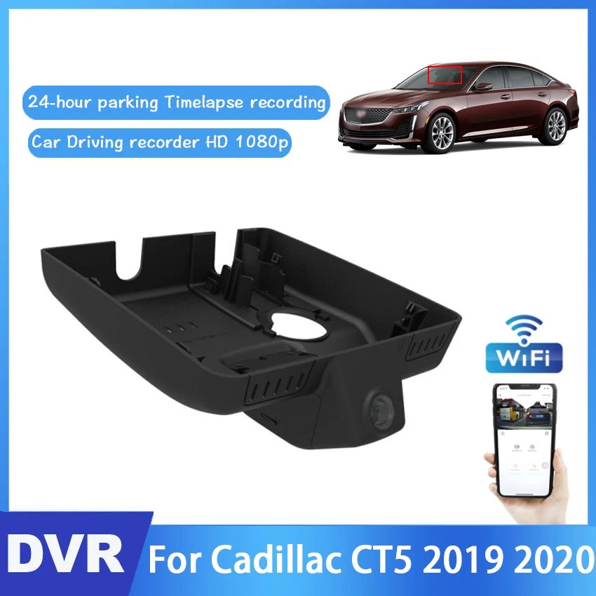 

Car DVR Hidden Driving Video Recorder Car Front Dash Camera For Cadillac CT5 2019 2020 high quality Night vision Full HD 1080P