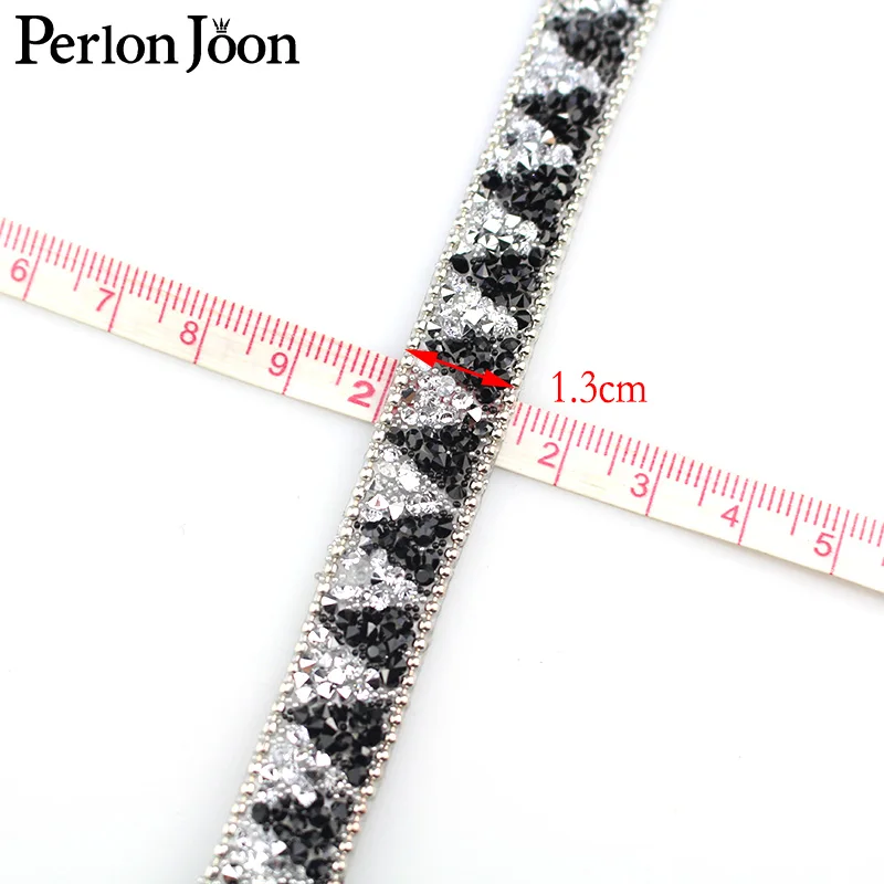 1 yard resin crystal DIY design rhinestone trim TR pattern webbing rope heat fixed ironing clothing decoration accessories TR100