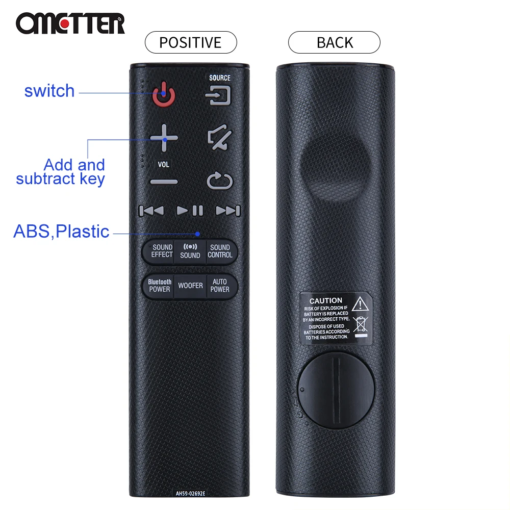 Nuovo AH59-02692E per telecomando Samsung Soundbar HW-JM6000C HW-J55 HW-J551 HW-JM35 HW-J450 HW-J355/ZA