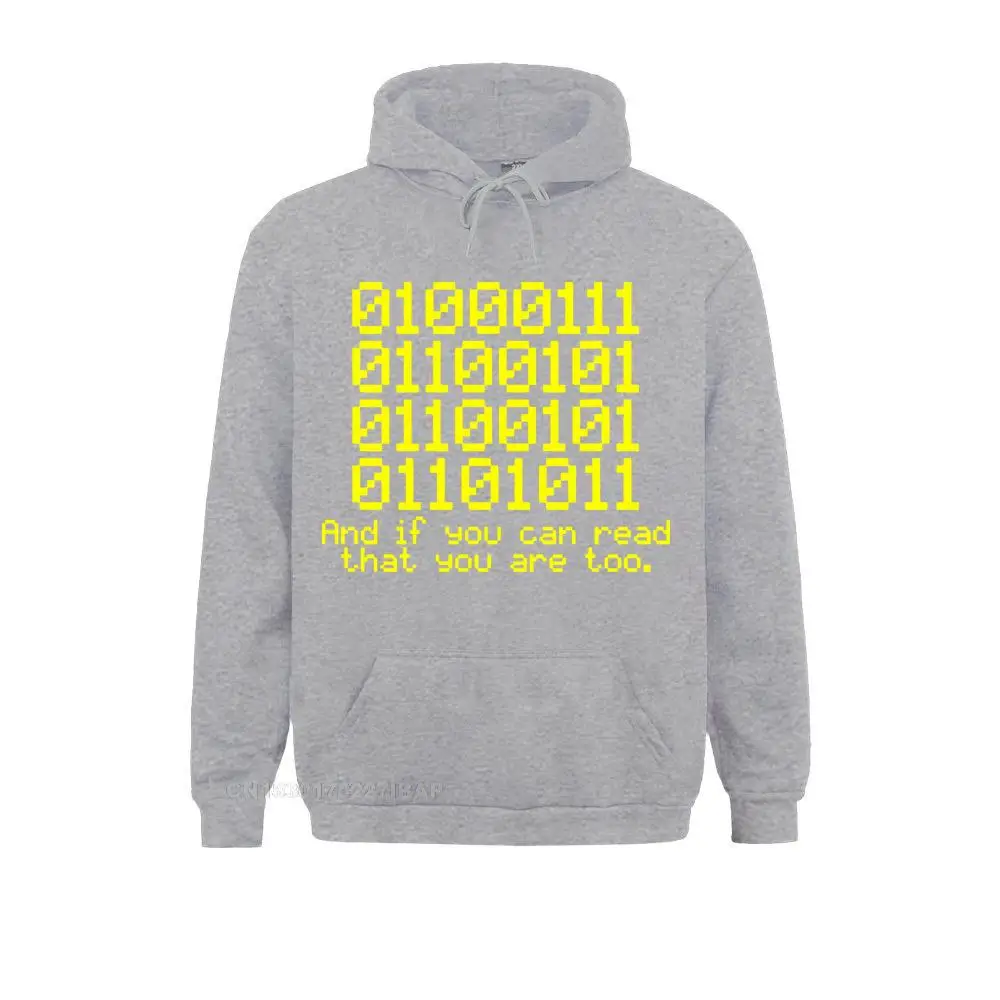 Men 0100 BINARY Sportswear Code Geek Nerd Tech Computing Slogan Present Funny Gift 123t Fashion Hooded Pullover Round Neck Top