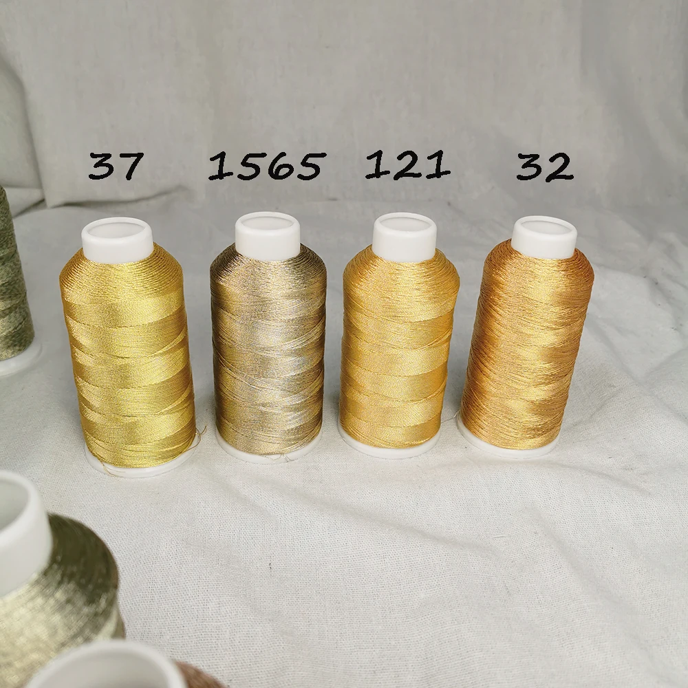 Sanbest 4 Strands Metallic Weaving Thread Handmade DIY Bracelet String Stitch Tatting Yarns Earrings Knitting Macrame Threads