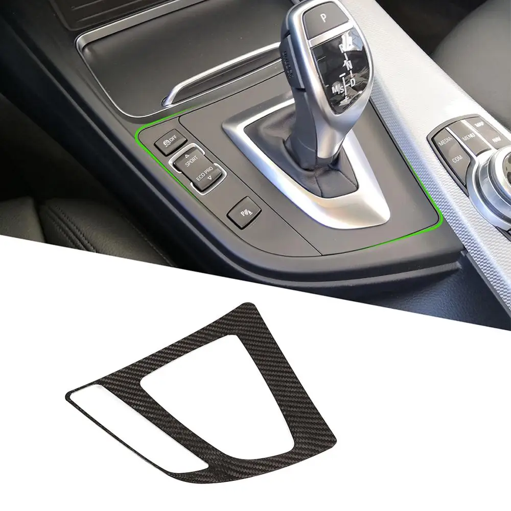 

1pcs Real Carbon Fiber Console Gear Shift Frame Cover Trim for BMW 3 Series F30 2013-2019 LHD Vehicles Accessories