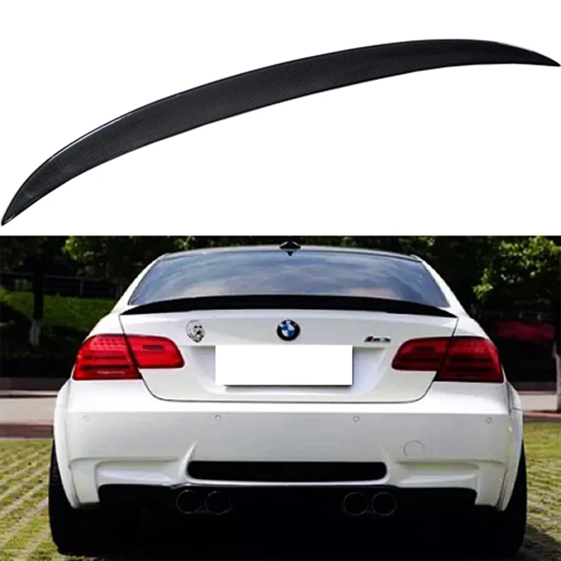 P Style For BMW E92 Spoiler 3 Series 2 Door E93 M3 & E92 Coupe Carbon Spoiler Performance Style 2005 - 2012