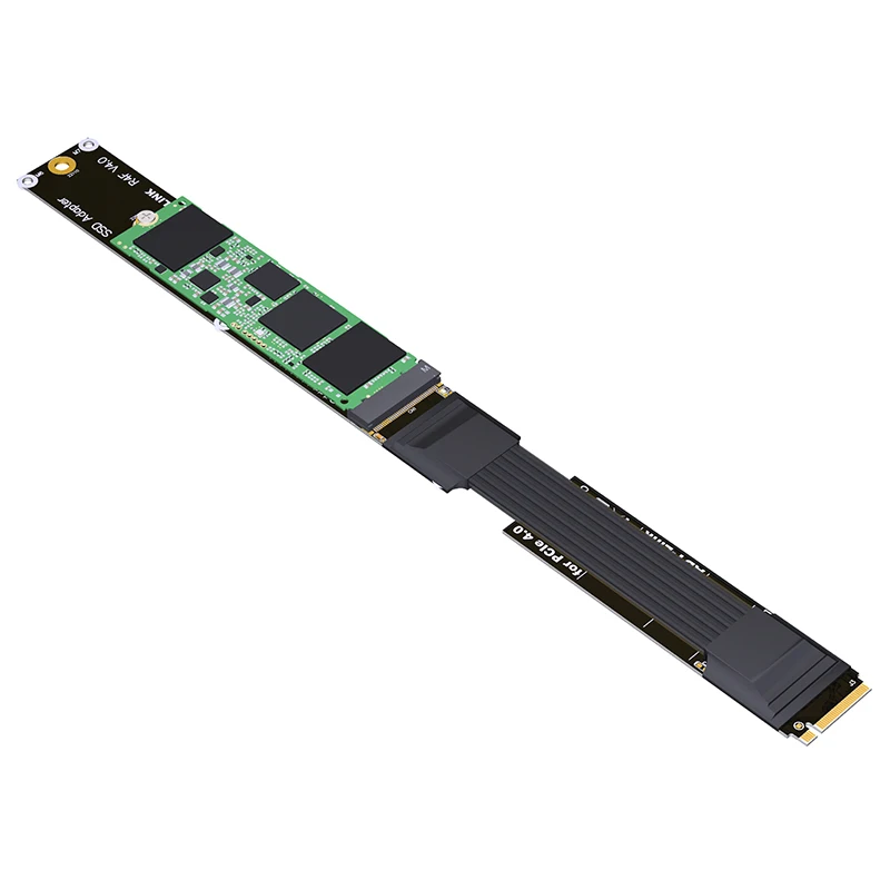 

M.2 NVMe M KEY SSD Cable PCIE 4.0 X4 Full Speed 64G/bps Adapter Extension Solid State Drive M2 PCIE4.0 Cable Support 2210 Size