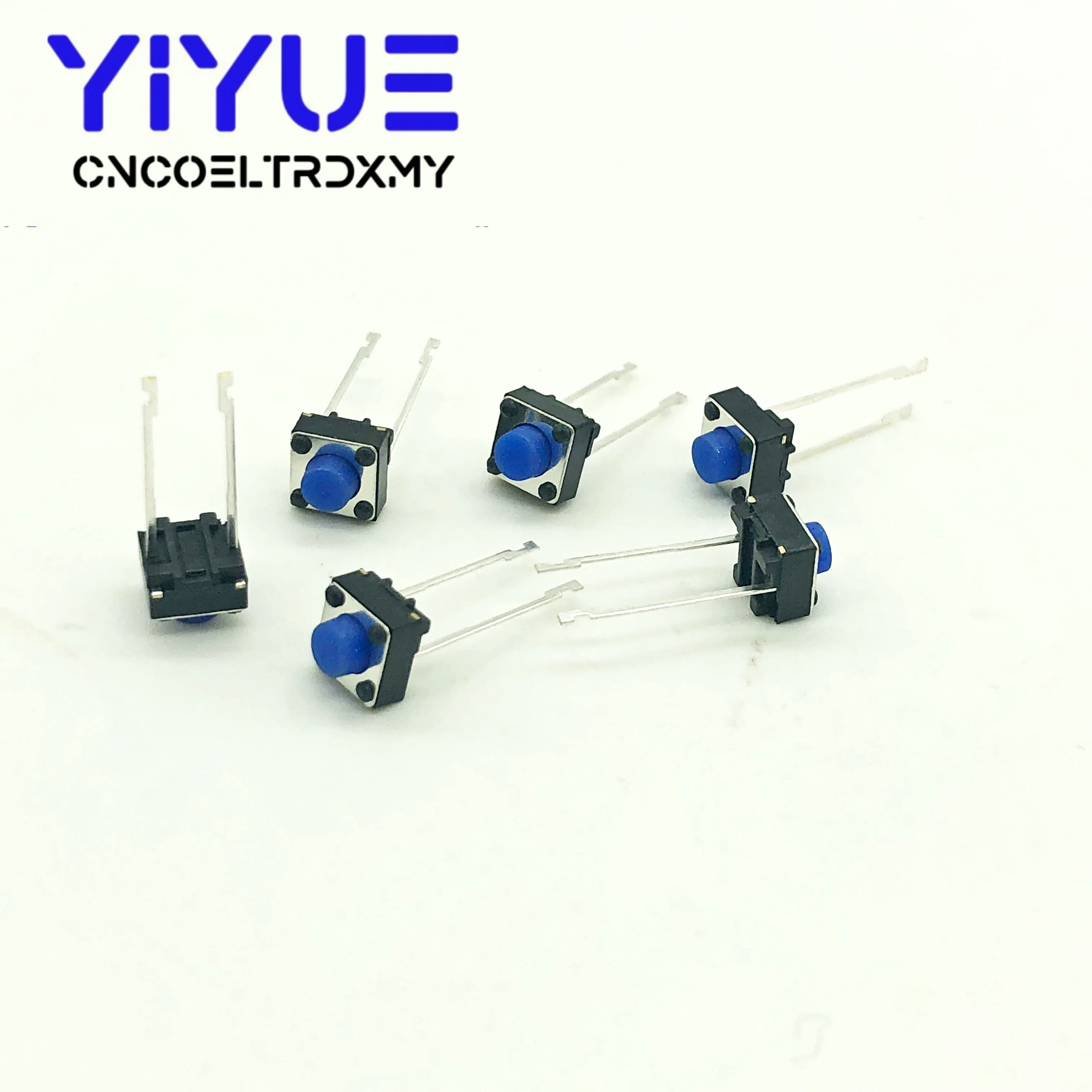 Imagem -02 - Impermeável Rubbertactile Botão Interruptor Áudio Pcb Montagem Momentary Micro Switch 2pins Dip Long Pin 1000 6x6x2 mm Médio