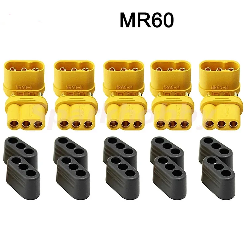 5Pair Amass XT60 XT60H XT60E-M XT90S XT90H XT30U MR30 MR60 MT30 MT60 XT60PW XT30PW T-type T Plug XT150 AS150 EC5 Plug Connector