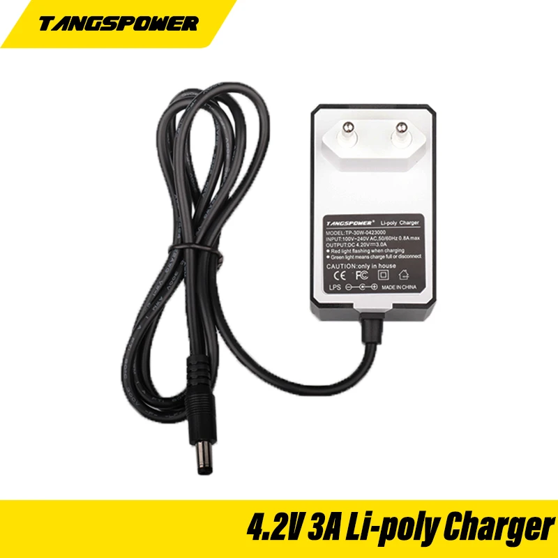 4.2V 3A 18650 Lithium Battery Portable Wall Charger 4.2V 3.7V 3.6V 18650 Lithium Battery Charger DC 5.5*2.1mm Connector