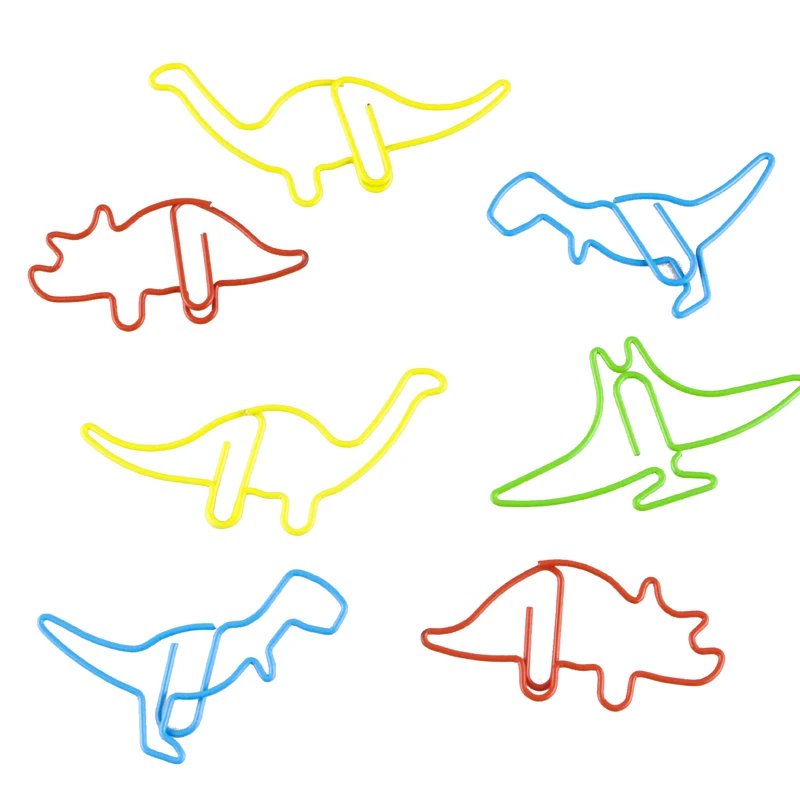 Dinosaur Paper Clip Bookmark Metal Office Supplies Pin Gift Package Paper Clips Decorative Paperclip Paperclips Cute Paper Clips