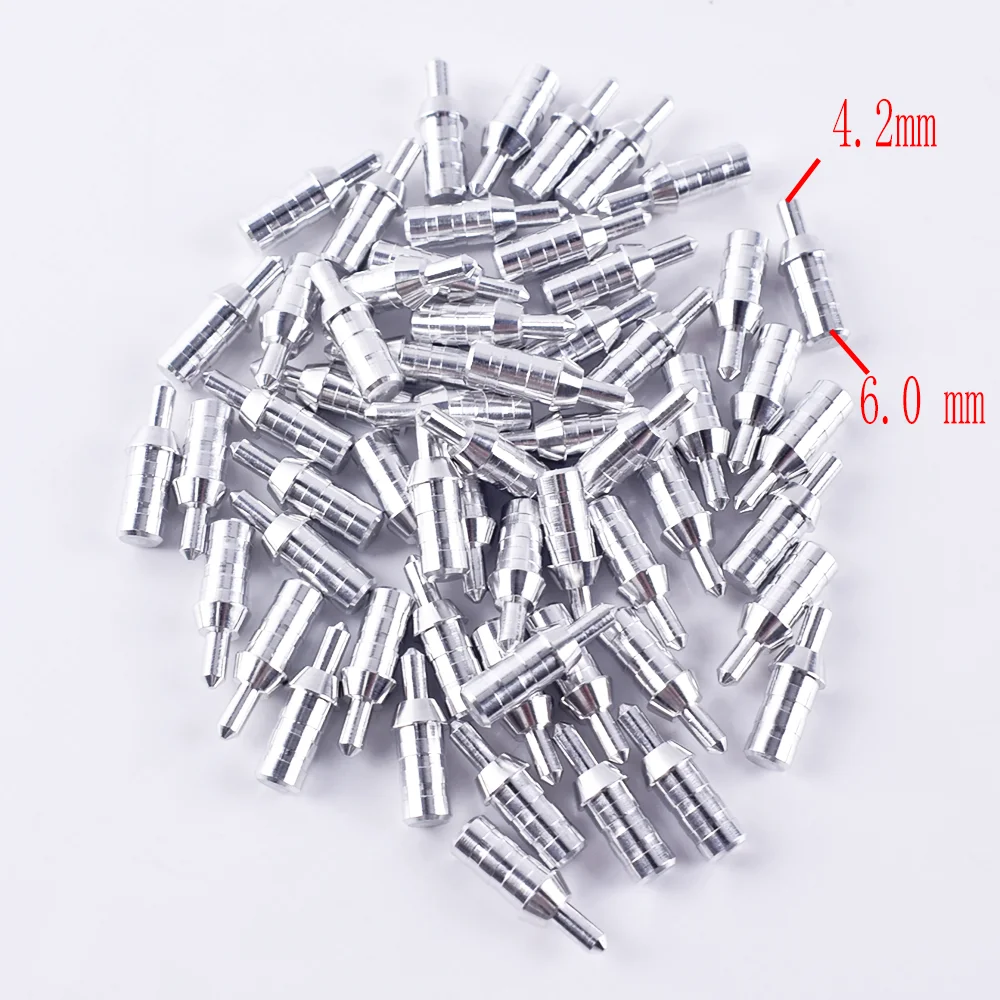 50PCS Aluminum Arrow Nock Tail Protection Against Nailing Arrow Nock Pin For Archery Hunting Arrows Accessories