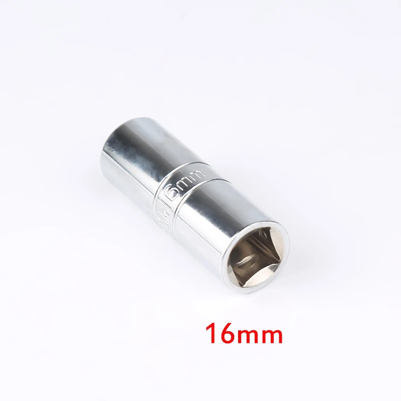 1pc 16mm 21mm Spark Plug Socket Wrench Car Disassembly Repair Sleeve Wrench 1/2 inch Shrapnel Socket Wrench Tool