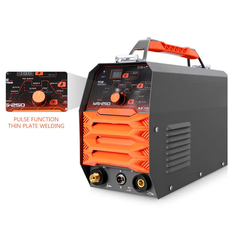 Soldador Tig MMA de 220V, máquina de soldadura con Control de argón, acero inoxidable, hierro, tecnología IGBT